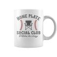Home Plate Social Club Pitches Be Crazy Baseball Coffee Mug