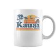 Kauai Hawaii Vintage Beach Summer Surfing 70S Retro Hawaiian Coffee Mug