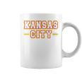 Kc Red Yellow Kansas City Red Striped Retro Kc Fan Local Coffee Mug