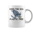 Keep The Sea Plastic Free Turtle With Bag Protect Earth Meme Coffee Mug