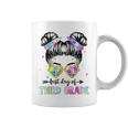 Last Day Of Third Grade Girls Messy Bun Last Day Graduation Coffee Mug