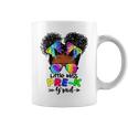 Little Miss Pre-K Grad Graduation Messy Bun Black Girls Coffee Mug