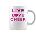 Live Love Cheer Cute Cheerleader Coffee Mug