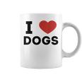I Love Dogs Amante De Los Perros Retro I Heart Dogs Taza de café