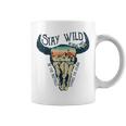 Midwest Stay Wild Roam Free Skull Cow Coffee Mug