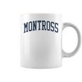 Montross Va Vintage Athletic Sports Jsn2 Navy Print Coffee Mug