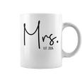 Mrs Est 2024 Just Married Wedding Wife Hubby Mr & Mrs Coffee Mug