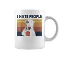 Odio A La Gente Bull Terrier Odio Retrointage Taza de café