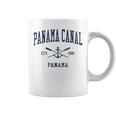 Panama Canal Vintage Navy Crossed Oars & Boat Anchor Coffee Mug