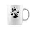 Panther Pride High School Fan Spirit Black Paw Print Coffee Mug