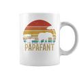 Papafant Papa Elefant Retrointage Sunsetatertag Savanne Raglan Tassen