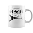 Paris I Fell Tower Eiffel France Souvenir French Coffee Mug