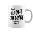 Peace Out 6Th Grade Tie Dye Graduation Last Day Of School Coffee Mug