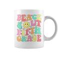 Peace Out Fifth Grade Groovy 5Th Grade Last Day Of School Coffee Mug
