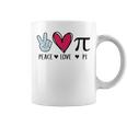 Peace Love Pi Math Lover Teacher Pi Day Mathematic Pi Symbol Coffee Mug