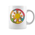 Peace Sign Love Ancient Aztec Sun Tie Dye HippieCoffee Mug