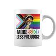 More Pride Less Prejudice Lgbtq Rainbow Pride Month Coffee Mug