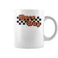 Race Day Checkered Flag Racing Driver Cheer Mama Coffee Mug