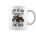 Retro Enjoy The Ride Atv Rider Utv Mud Riding Sxs Offroad Coffee Mug