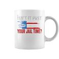 Retro Isn't It Past Your Jail Time Vintage American Flag Coffee Mug