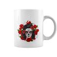 Rockera Surgar Skull La Jefa Calavera Muertos Sin Mangas Taza de café