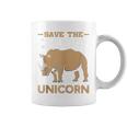 Save The Chubby Unicorns Rhino Rhinoceros Zoo Vintage Cool Coffee Mug