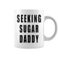 Seeking Sugar Daddy Dad Geburtstagatertag Papa Lustiger Witz Mit-Ausschnitt Tassen