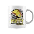 Softball Poppy Leopard Softball Pride Coffee Mug