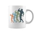 Sports Mom & Dad Silhouette Vintage Body Building Coffee Mug