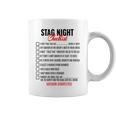 Stag Do Bachelor Party Dares Checklist Game Coffee Mug