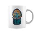 Steampunk Octopus Playing Drums Drummer Drum Kit Coffee Mug