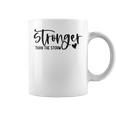 Stronger Than The Storm Inspirational Motivational Quotes Coffee Mug