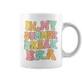 In My Summer Break Era Retro Groovy Summer Break Teacher Coffee Mug