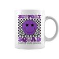 Support Squad Purple Ribbon Pancreatic Cancer Awareness Coffee Mug