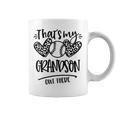 That's My Grandson Out There Baseball Grandma & Grandpa Coffee Mug
