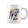 Tigre Colorido Arte Zoo Animal Tigre Taza de café