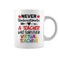 Never Underestimate A Teacher Who Survived Virtual Teaching Coffee Mug