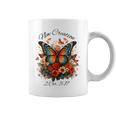 Vintage Butterfly Christian Bible Verse New Creation Coffee Mug