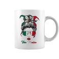 Viva Mexico Messy Bun Cinco De Mayo Mexican Girls Coffee Mug