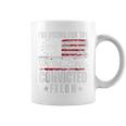 I Am Voting For The Convicted Felon Trump 2024 American Flag Coffee Mug