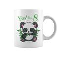 Youth Panda 8Th BirthdayGirls Birthday Outfit Age 8 Coffee Mug