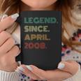 16 Years Old Legend Since April 2008 16Th Birthday Coffee Mug Funny Gifts