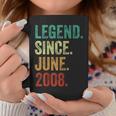 16 Years Old Legend Since June 2008 16Th Birthday Coffee Mug Personalized Gifts