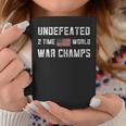 2 Time World War Champs Flag Undefeated Usa 4Th Of July Coffee Mug Unique Gifts