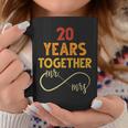 20 Años Juntos Sr & Señora Pareja Coincidencia 20 Aniversario Taza de café Regalos divertidos