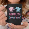 2024 Abuelita Abuela Gender Reveal Pink Or Blue Matching Coffee Mug Funny Gifts