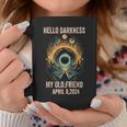 2024 Total Solar Eclipse Hello Darkness My Old Ffriend Coffee Mug Personalized Gifts