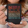 24 Years As Husband & Wife 24Th Anniversary For Couple Coffee Mug Personalized Gifts