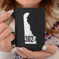 302 Delaware Pride Outline State Area Code Coffee Mug Unique Gifts