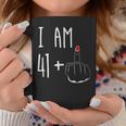 I Am 41 Plus 1 Middle Finger Girl 42Nd Birthday 42 Years Old Coffee Mug Unique Gifts